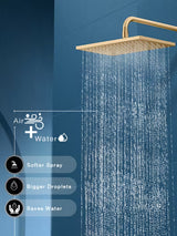 SINGLE FUNCTION SHOWER HEAD W/O ARM - KOHLER LUXURY -  ( BRUSHED BRONZE - LUXURY - 0x325 mm - 0inchX13inch )