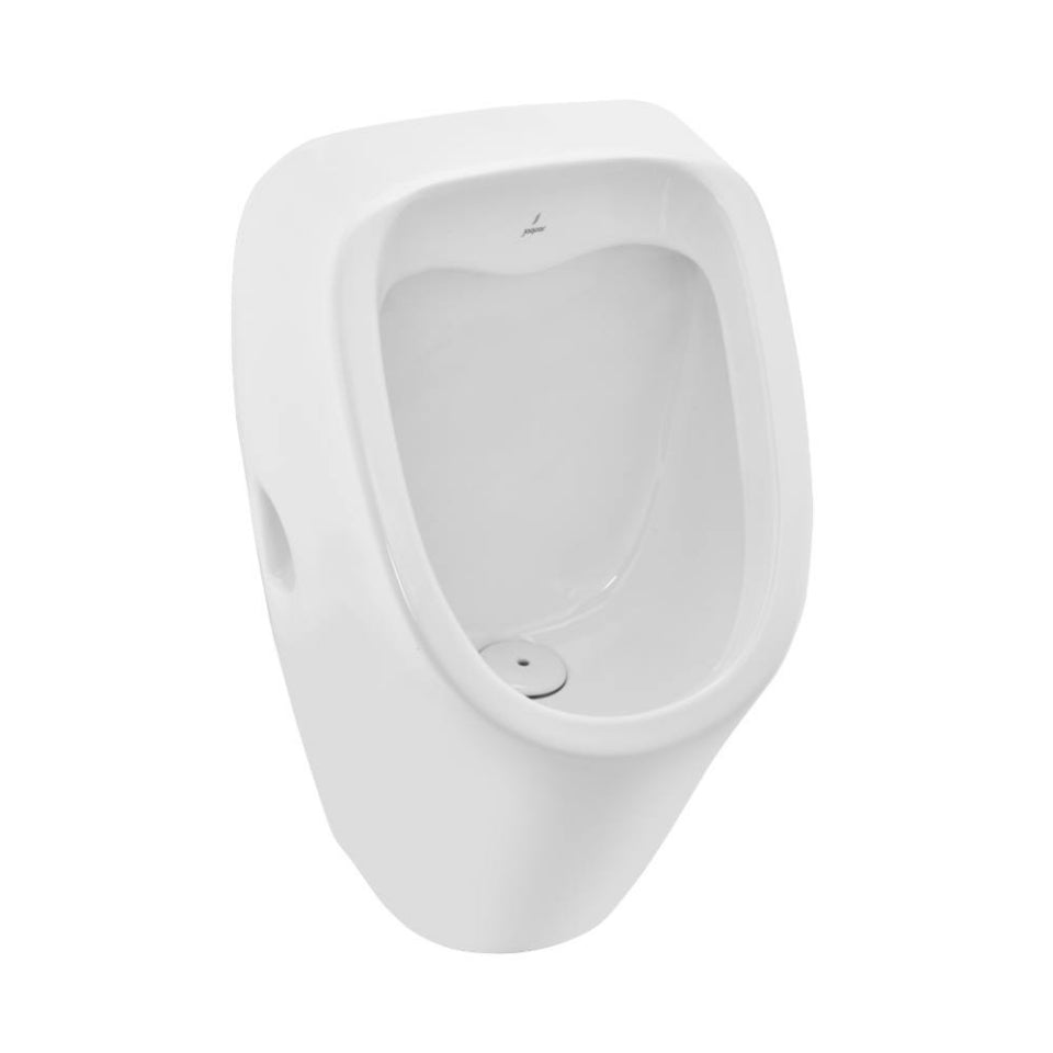 URINAL COMPACT BACK IN CONC.OUT W/ACCE - JAQUAR SWARE -  ( WHITE - URINAL - 385x325 mm - 15.4inchX13inch )