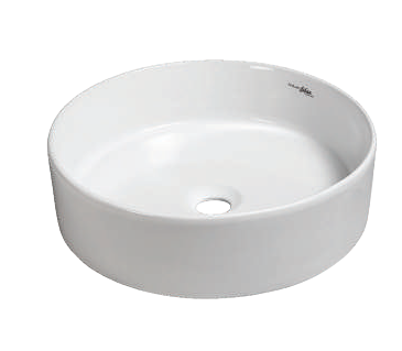 WASH BASIN TABLE TOP MAGRO R - HINDWARE -  ( STAR WHITE - ITALIAN - 410x410 mm - 16inchX16inch )