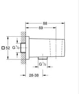 EUPHORIA CUBE WALL UNION - GROHE -  ( COOL SUNRISE - G5 - EUPHORIA - 0x15 mm - 0inchX0.6inch )
