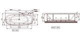 WHIRLPOOL COMBI SYSTEM - JAQUAR WELLNESS -  ( WHITE - ARC - 1900x900 mm - 76inchX36inch )