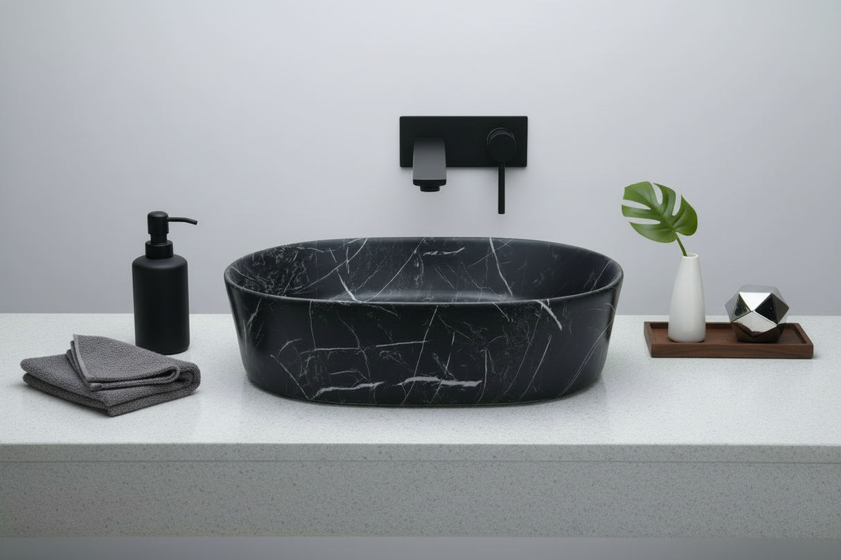 COUNTER TOP WASH BASIN - BETTER LIVING -  (  - CERAMIC CAPSULE - 475x300 mm - 19inchX12inch )