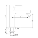 PILLAR COCK - JAQUAR FAUCETS -  ( CHROME - VIGNETTE PRIME - 0x15 mm - 0inchX0.5inch )