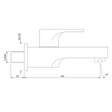 BIB COCK W/FLANGE - JAQUAR FAUCETS -  ( CHROME - VIGNETTE PRIME - 0x15 mm - 0inchX0.5inch )