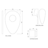 SINGLE LEVER EXPOSED PARTS KIT OF DEUSCH MIXER - JAQUAR FAUCETS -  ( STAINLESS STEEL - VIGNETTE PRIME - 0x15 mm - 0inchX0.5inch )