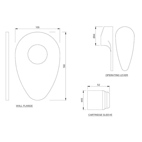 SINGLE LEVER EXPOSED PARTS KIT OF DEUSCH MIXER - JAQUAR FAUCETS -  ( STAINLESS STEEL - VIGNETTE PRIME - 0x15 mm - 0inchX0.5inch )