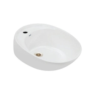 TABLE TOP BASIN - JAQUAR SWARE - ( WHITE - VIGNETTE - 590x380 mm - 23.5inchX15inch )