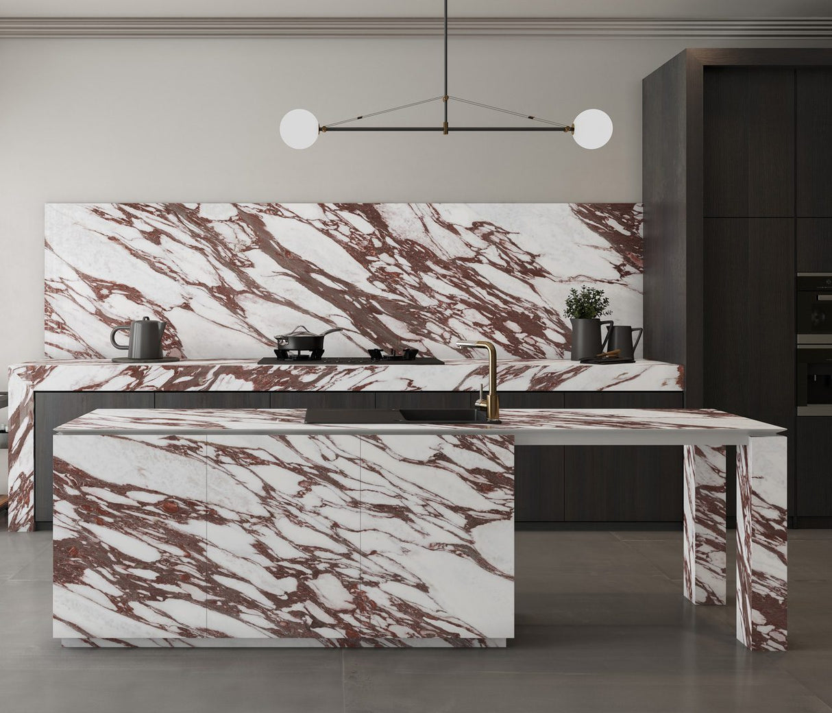 VIOLA VINO ULTRA GLEAM - PORCEKO -  (  - QUARRY WHITE - 3000x790x15 mm - 118.11inchX31.1inchX0.6inch )