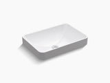FORE-TABLE TOPBASIN W/O HOLEFAUCET HOLE - KOHLER PREMIUM -  ( WHITE - PREMIUM - 575x410 mm - 23inchX16inch )