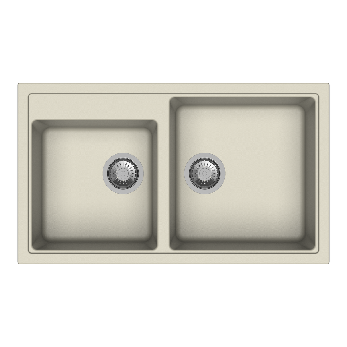 QUARTZ 2.0 BOWL W/O DRAINBRD(DEPT 8)W/P.KIT - CARYSIL -  ( GRANITE CORNFLAKES - VIVALDI - 860x500 mm - 34inchX20inch )