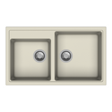 QUARTZ 2.0 BOWL W/O DRAINBRD(DEPT 8)W/P.KIT - CARYSIL -  ( GRANITE CORNFLAKES - VIVALDI - 860x500 mm - 34inchX20inch )