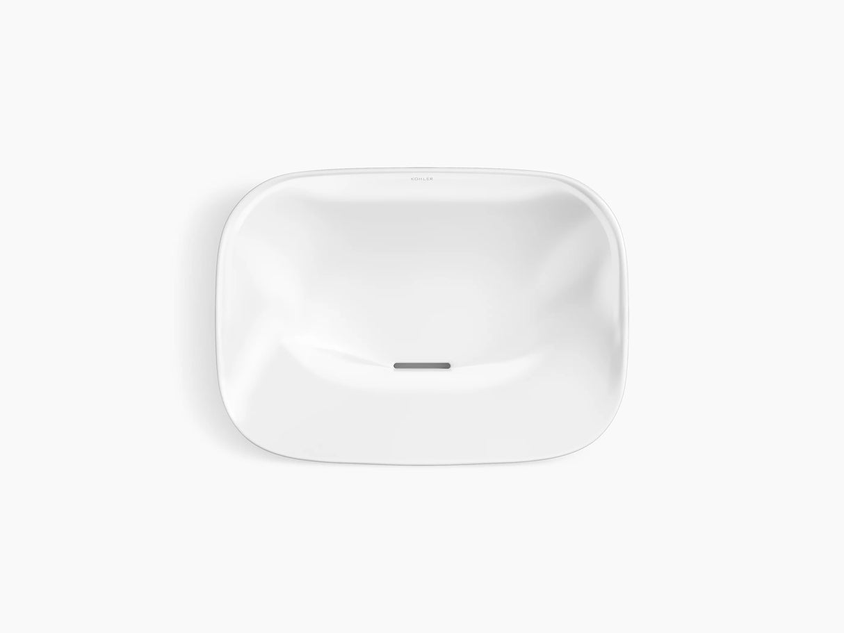 KOHLER VIVE GEO VESSEL W/O DECK - KOHLER PREMIUM -  ( WHITE - PREMIUM - 550x400 mm - 16inchX0inch )