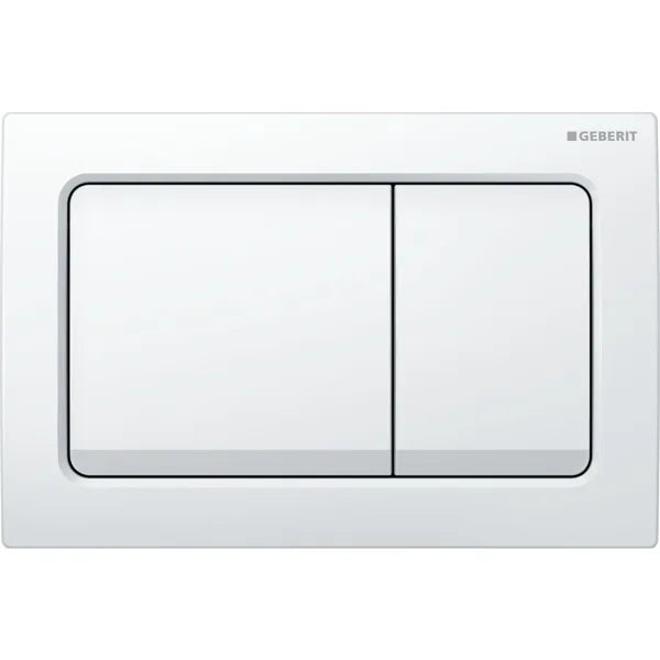 ACTUATOR PLATE ALPHA 01 SQUARE - GEBERIT -  ( WHITE - ALPHA - 525x350 mm - 21inchX14inch )