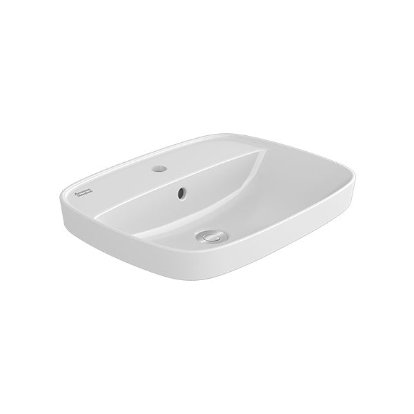 SIGNATURE 550MM COUNTER TOP WASH BASIN W/TAP HOLE - AMERICAN STANDARD -  ( WHITE - SIGNATURE - 0x0 mm - 0inchX0inch )