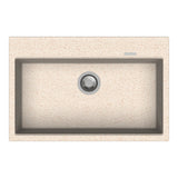 STD SINGLE BOWL(DEPTH 9INCH) - CARYSIL -  ( GRANITE CORNFLAKES - WALTZ-780 - 780x510 mm - 31inchX20inch )