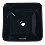 (PRUN)FOREFRONT-COUNT TOP W/BASIN W/OVERFLOW - KOHLER PREMIUM -  ( BLACK - PREMIUM - 413x413 mm - 16inchX16inch )