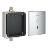 0.5L SENSOR FV, PLATE W MANUAL OVERRIDE - GROHE -  ( CHROME - G4 - EURO 2.0 - 0x15 mm - 0inchX0.6inch )