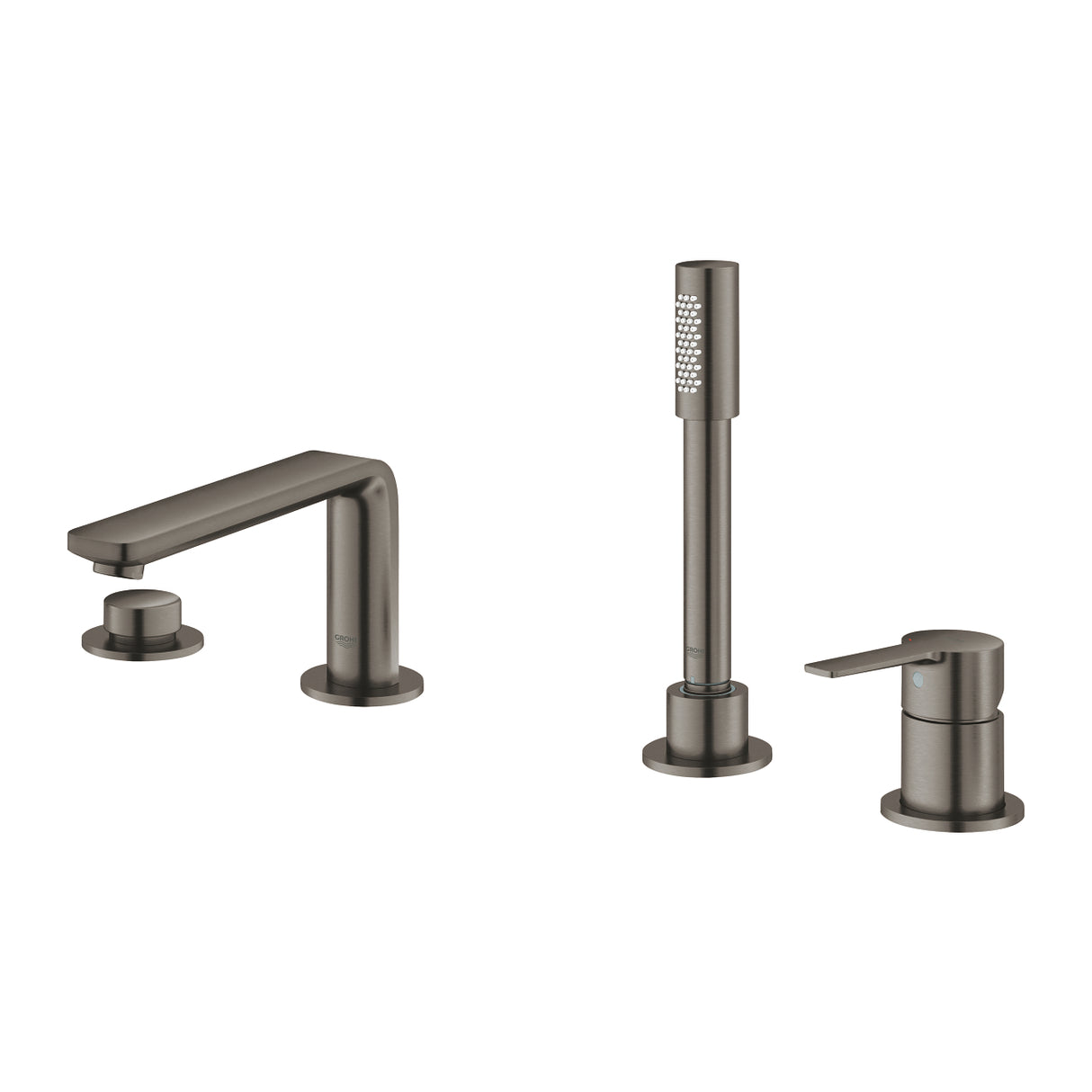 LINEARE 4-HOLE 1-HANDLE BATH COMBINATION - GROHE -  ( BRUSHED HARD GRAPHITE - G5 - LINEARE - 0x0 mm - 0inchX0inch )