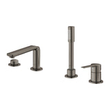 LINEARE 4-HOLE 1-HANDLE BATH COMBINATION - GROHE -  ( BRUSHED HARD GRAPHITE - G5 - LINEARE - 0x0 mm - 0inchX0inch )