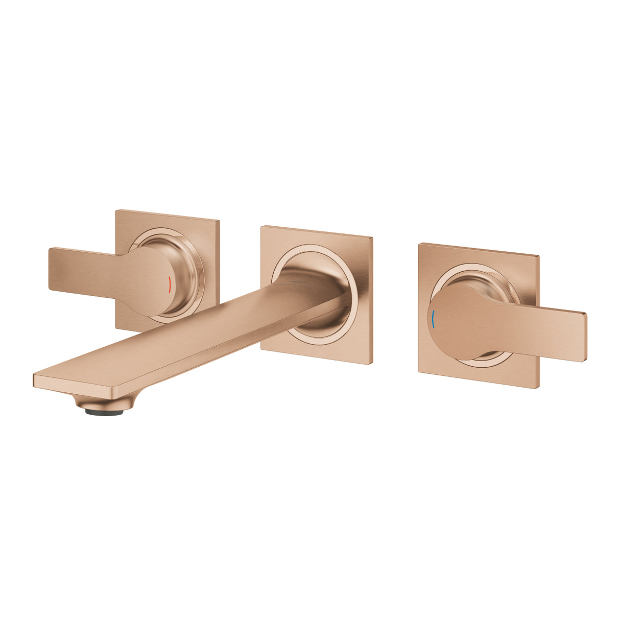 ALLURE 3-HOLE, 2-HANDLE WALL-MOUNT BASIN MIXER, M SIZE - GROHE -  ( BRUSHED WARM SUNSET - G5 - ALLURE - 0x0 mm - 0inchX0inch )