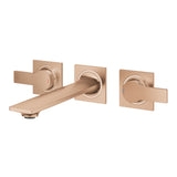 ALLURE 3-HOLE, 2-HANDLE WALL-MOUNT BASIN MIXER, M SIZE - GROHE -  ( BRUSHED WARM SUNSET - G5 - ALLURE - 0x0 mm - 0inchX0inch )