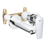 NEW BAUEDGE 2-HOLE, 1-HANDLE WALL-MOUNT BASIN MIXER, M SIZE - GROHE-G2 -  ( CHROME - G2 - BAUCOSMOPOLITAN - 0x15 mm - 0inchX0.6inch )