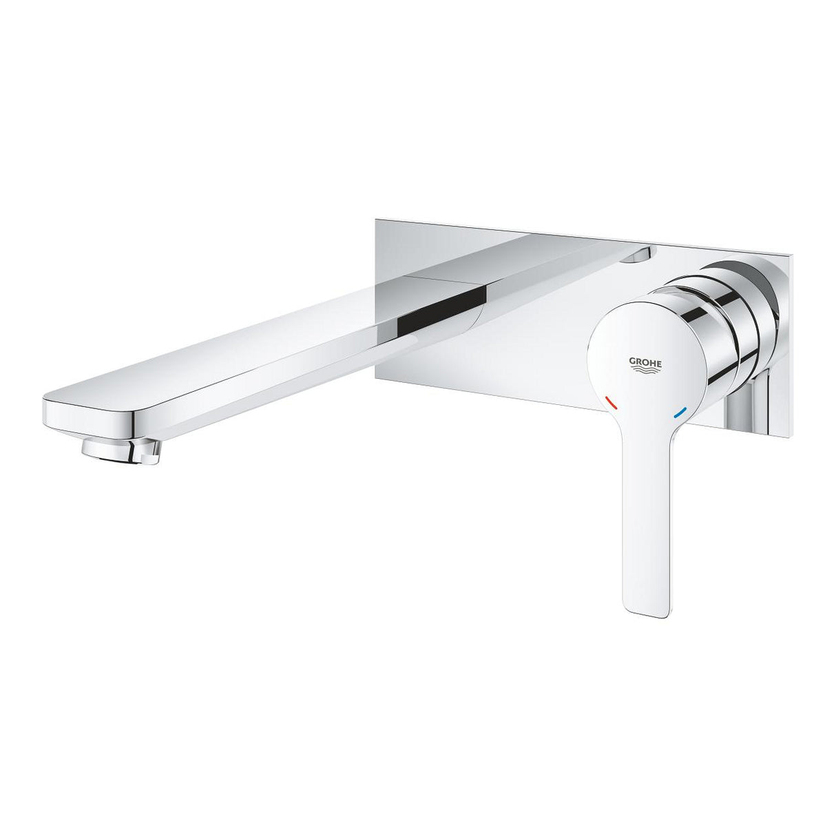 LINEARE 2-HOLE, 1-HANDLE WALL-MOUNT BASIN MIXER, L SIZE - GROHE -  ( CHROME - G4 - LINEARE - 0x10 mm - 0inchX0.38inch )