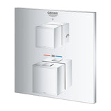 GROHTHERM CUBE THERMOSTATIC BATH MIXER, 2-WAY DIVERTER - GROHE -  ( CHROME - G4 - GROHTHERM CUBE - 0x0 mm - 0inchX0inch )