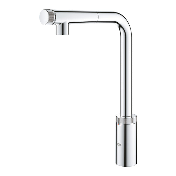 MINTA SMARTCONTROL 1-HANDLE SINK MIXER, L-SPOUT, PULL-OUT - GROHE -  ( CHROME - G5 - SMARTCONTROL KITCHEN - 0x15 mm - 0inchX0.5inch )