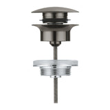 PUSH OPEN WASTE SET - GROHE -  ( BRUSHED HARD GRAPHITE - G5 - GROHE - 0x0 mm - 0inchX0inch )