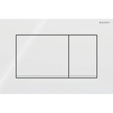 ACTUATOR PLATE SIGMA 20 SQUARE - GEBERIT -  ( WHITE - SIGMA - 600x400 mm - 24inchX16inch )
