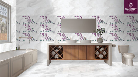 APPLE GREY LIGHT - INDIAN TILES -  (  - BLACKBERRY SUGAR - 600x300 mm - 24inchX12inch )