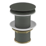 CLICK CLACK (POP-UP) WASTE F/T - JAQUAR FAUCETS -  ( GRAPHITE - ALLIED - 0x32 mm - 0inchX1.25inch )