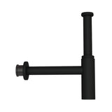 BOTTLE TRAP WITH 10 & 7.5 INCH PIPE - JAQUAR FAUCETS -  ( BLACK MATT - ALLIED - 0x32 mm - 0inchX1.25inch )