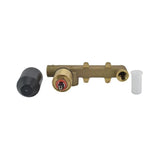 LEFT HAND SIDE OPERATED CONCEALED BODY FOR SINGLE LEVER WALL MOUNTED BASIN MIXER WITHOUT EXPOSED PARTS - JAQUAR FAUCETS -  ( CHROME - ALLIED - 0x15 mm - 0inchX0.5inch )