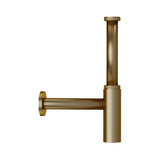 BOTTLE TRAP(W/INTERNAL PARTITION)32MM W/WALL FLANGE - JAQUAR FAUCETS -  ( GOLD MATT PVD - ALLIED - 300x32 mm - 12inchX1.25inch )