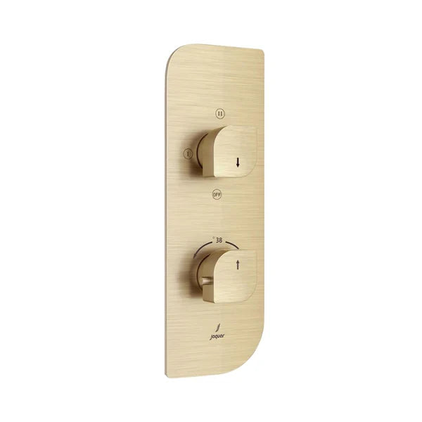 AQUAMAX EXPOSED PART KIT OF THERMOSTATIC SHOWER MIXER WITH 3-WAY DIVERTER & SLEEVE (COMPATIBLE WITH ALD-683N) - JAQUAR FAUCETS -  ( GOLD DUST - ALIVE - 0x0 mm - 0inchx0inch )