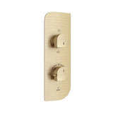 AQUAMAX EXPOSED PART KIT OF THERMOSTATIC SHOWER MIXER WITH 3-WAY DIVERTER & SLEEVE (COMPATIBLE WITH ALD-683N) - JAQUAR FAUCETS -  ( GOLD DUST - ALIVE - 0x0 mm - 0inchx0inch )
