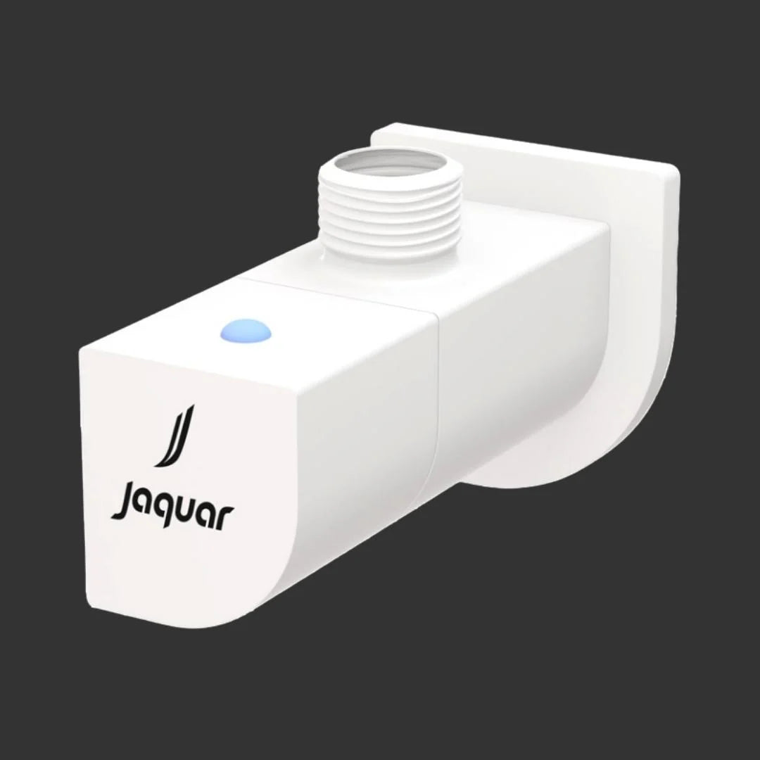 ANGLE COCK WITH FLANGE - JAQUAR FAUCETS -  ( WHITE MATT - ALIVE - 0x15 mm - 0inchX0.5inch )