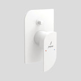 EXPOSED PART KIT OF SINGLE LEVER HI FLOW IN-WALL DIVERTER - JAQUAR FAUCETS -  ( WHITE MATT - ALIVE - 0x20 mm - 0inchX0.8inch )