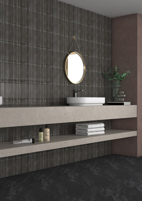 ARROW CARBON HL - INDIAN TILES -  (  - KERACER HIGH DEPTH DESIGNER TILES - 300x300x9 mm - 12inchX12inchX0.36inch )