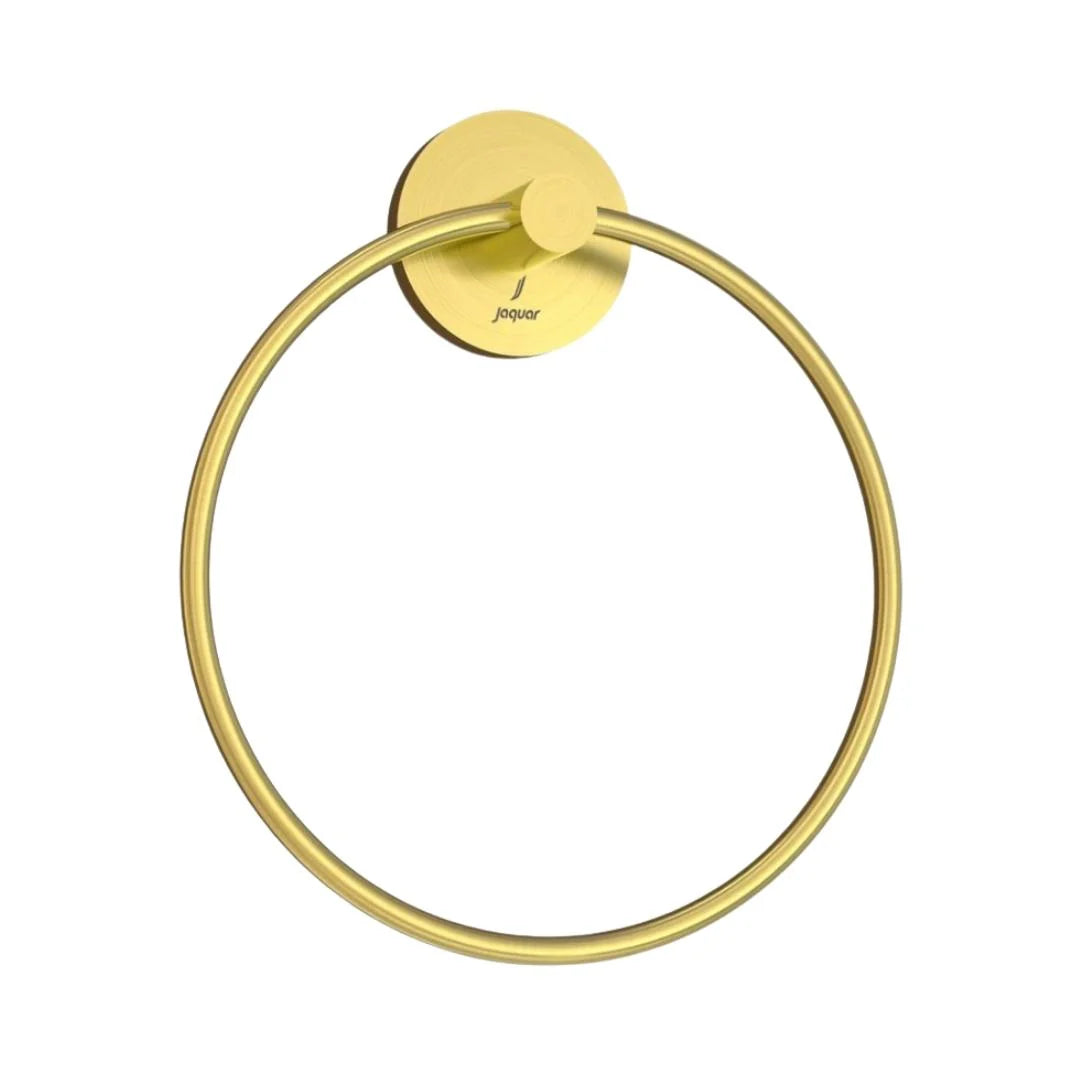 TOWEL  RING W/FLANGE ROUND - JAQUAR FAUCETS -  ( GOLD DUST - CONTINENTAL ACC. - 0x0 mm - 0inchx0inch )