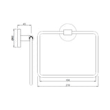 TOWEL  RING SQUARE - JAQUAR FAUCETS -  ( GOLD DUST - CONTINENTAL ACC. - 0x0 mm - 0inchx0inch )