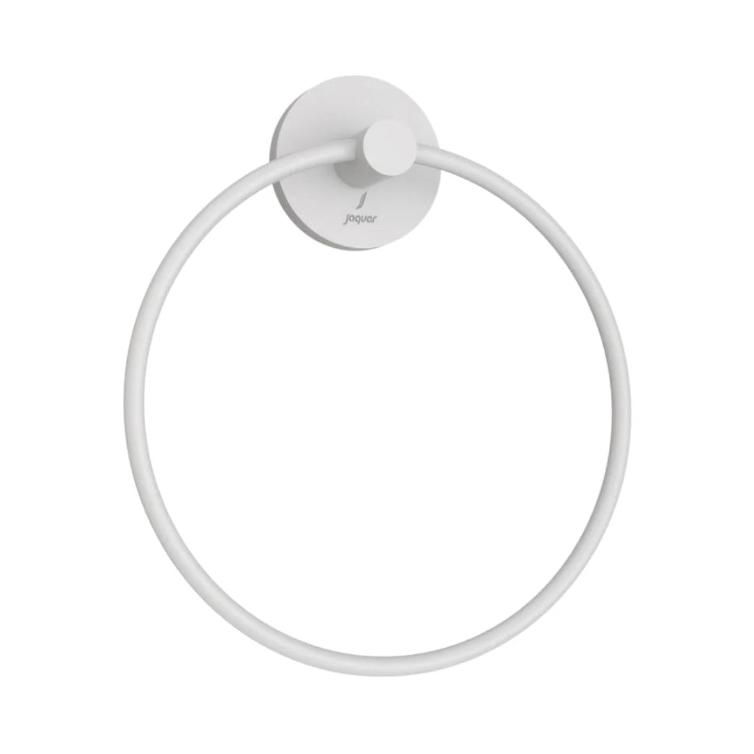 TOWEL RING ROUND - JAQUAR FAUCETS -  ( WHITE MATT - CONTINENTAL ACC. - 0x0 mm - 0inchx0inch )