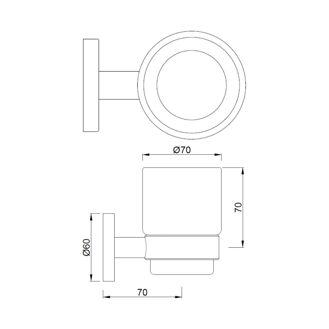TUMBLER HOLDER - JAQUAR FAUCETS -  ( WHITE MATT - CONTINENTAL ACC. - 0x0 mm - 0inchx0inch )