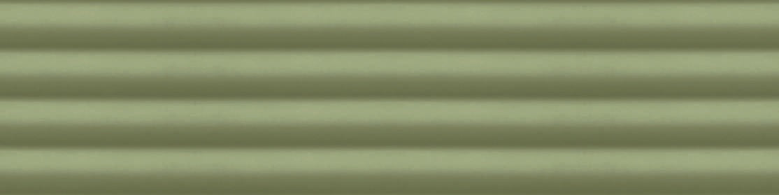FLUYE BAMBU GREEN 10MM - COLORTILE -  (  - FLUTE MATT - 300x75 mm - 12inchX3inch )
