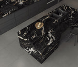 BLACK FUSION ULTRA GLEAM - PORCEKO -  (  - QUARRY BLACK - 3000x790x15 mm - 118.11inchX31.1inchX0.6inch )
