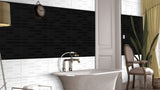 1599 BLACK HL - INDIAN TILES -  (  - BLACKBERRY SUPER SPECIAL - 600x300 mm - 24inchX12inch )