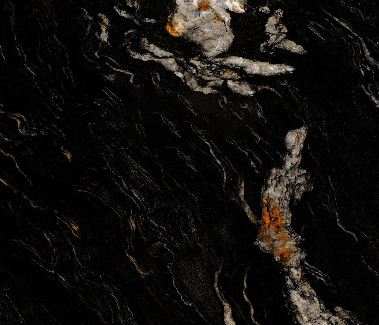 BLACK FUSION ULTRA GLEAM - PORCEKO -  (  - QUARRY BLACK - 3000x790x15 mm - 118.11inchX31.1inchX0.6inch )