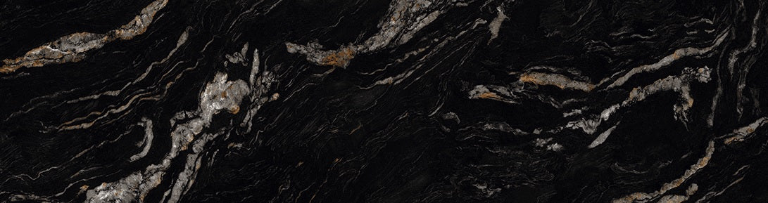 BLACK FUSION ULTRA GLEAM - PORCEKO -  (  - QUARRY BLACK - 3000x790x15 mm - 118.11inchX31.1inchX0.6inch )